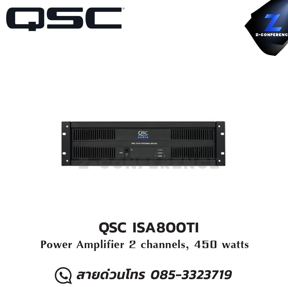 QSC ISA800TI Power Amplifier 450W , แอมป์ , amplifier, power amp, power amplifier