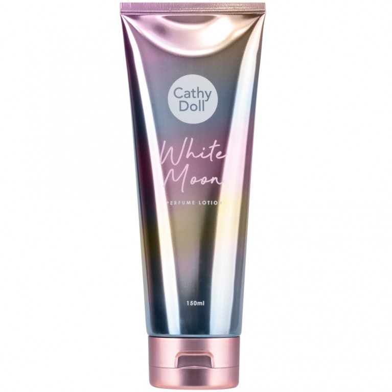 Cathy Doll White Moon Perfume Lotion โลชั่นน้ำหอม เคที่ดอลล์ ไวท์มูนเพอร์ฟูมโลชั่น แบบหลอด ขนาด 150 ml.