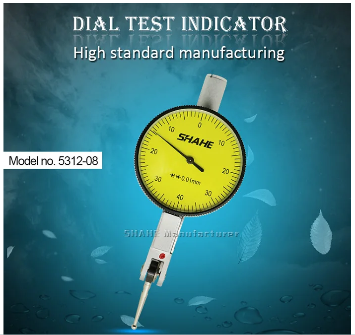 Dial Test, SHAHE High Quality Dial Test, Indicator 0.01 mm Dial Indicator Dial Test Indicator Gauge Dial Gauge 0-0.8 mm,