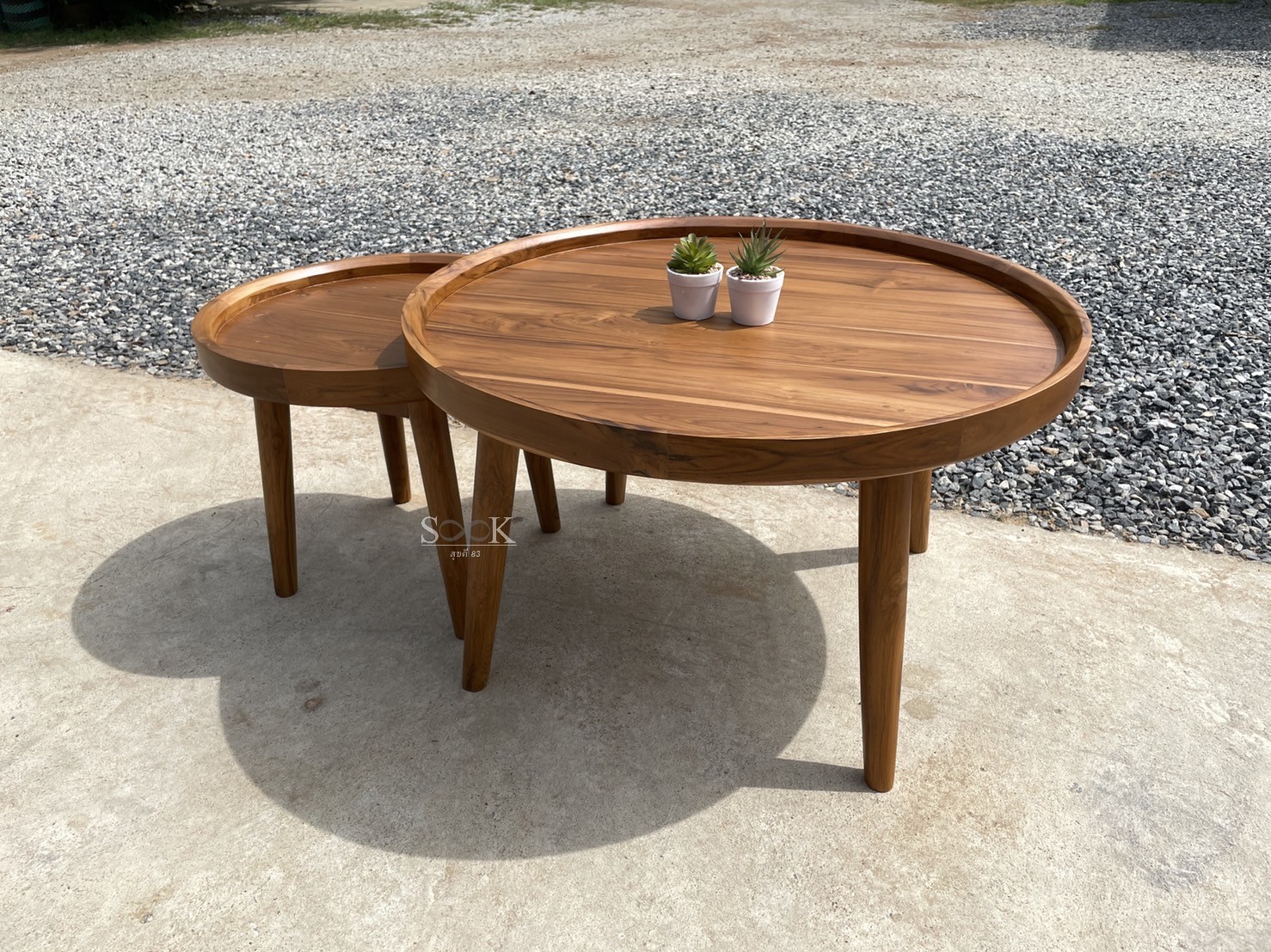 โต๊ะกลางใบบัวมินิมอล