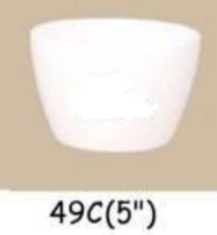 โถตุ๋นเมลามีน 5 นิ้ว Flowerware สีขาว (ใบละ) (ฺ49C)