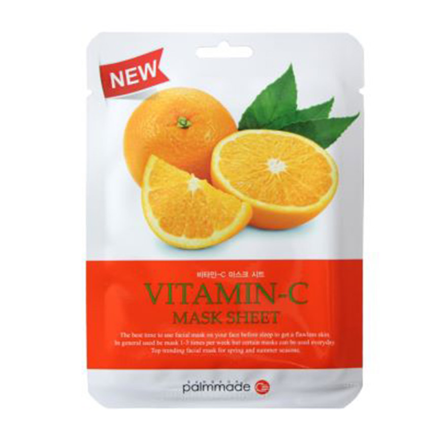 ปาล์มเมด วิตามิน ซี มาส์ก ชีท (12 ชิ้น) PALMMADE VITAMIN C MASK SHEET (12 pcs)