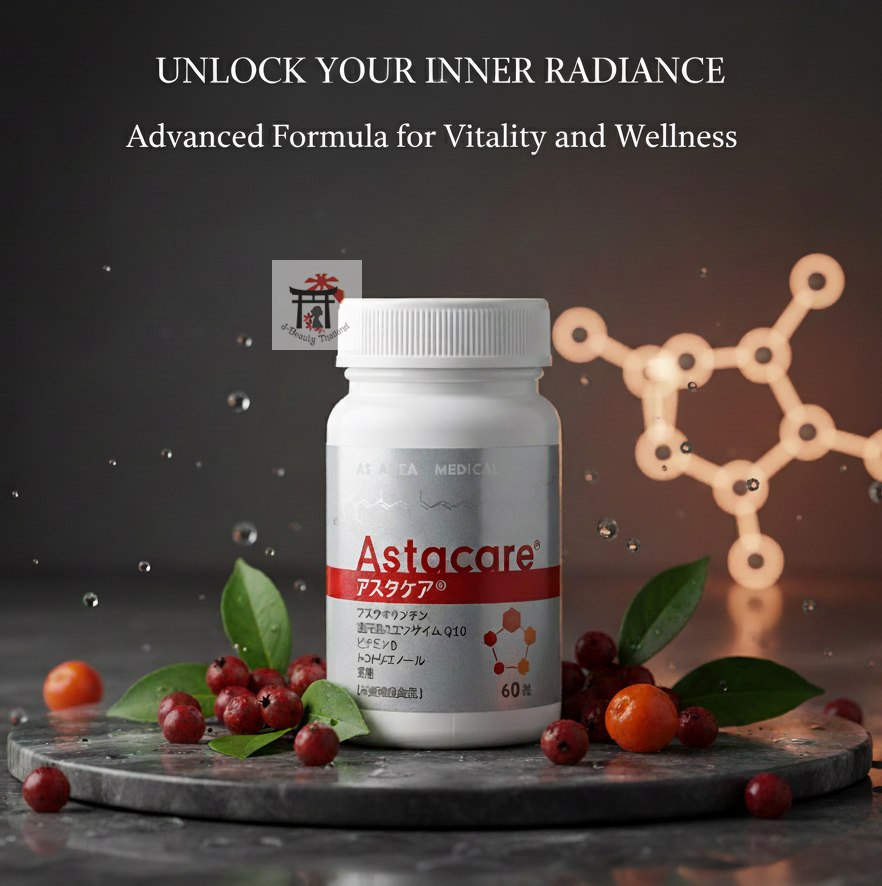 AstaReal Astacare สูตรใหม่เพิ่ม Reduced Coenzyme Q10 พรีเมี่ยมยิ่งขึ้น มัดรวมที่สุดของตัวช่วยต่อต้านอนุมูลอิสระ ช่วยชะลอวัยที่ได้ผลมากที่สุด (มีขายเฉพาะในญี่ปุ่น)