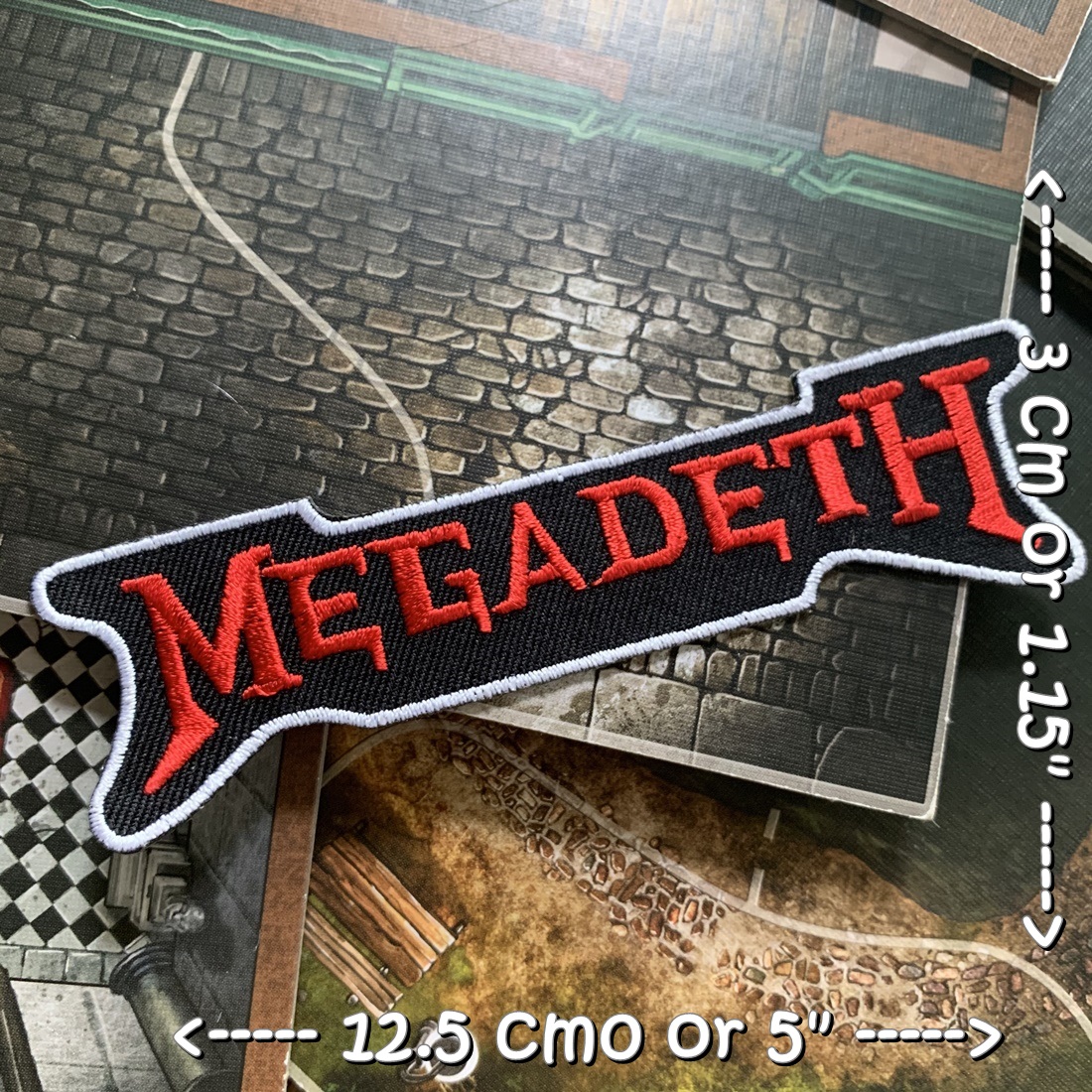Megadeth วงดนตรี ร็อค เฮฟวี่เมทัล พังค์ ตัวรีดแบบปัก อาร์มปัก ตัวรีดติดเสื้อ ตัวรีด ติดกระเป๋า ติดหมวก ติดแจ๊คเก็ต Rock Iron on Embroidered Patch