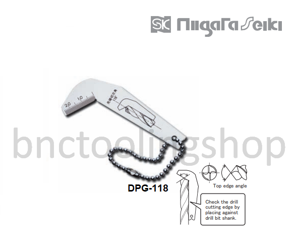 เกจวัดมุมดอกสว่าน,Drill Point Gauges,Niigataseiki,DPG-118