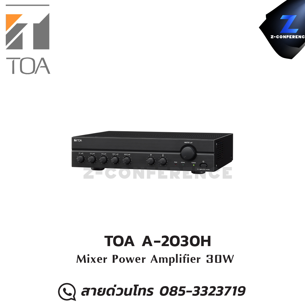 TOA A-2030H เครื่องขยายเสียง มิกเซอร์ , mixer , มิกเครื่องเสียง , มิกเซอร์ดิจิตอล , มิ๊กดิจิตอล , แอมป์ , amplifier, power amp, power amplifier