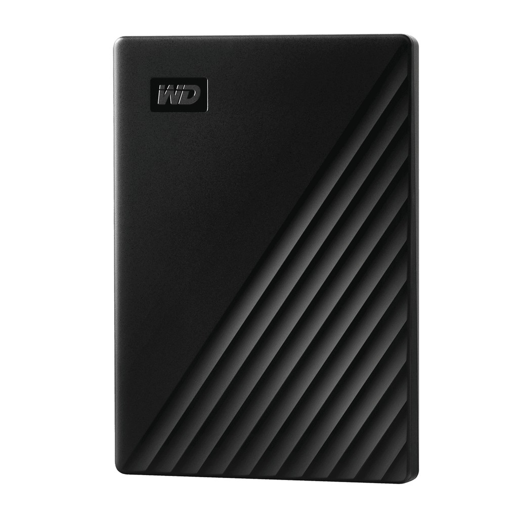 WD My Passport HDD 1TB 2TB 4TB 5TB External Harddisk ฮาร์ดดิสพกพา Black สีดำ ,USB 3.2 Gen 1 , USB A 2.0 Western Digital