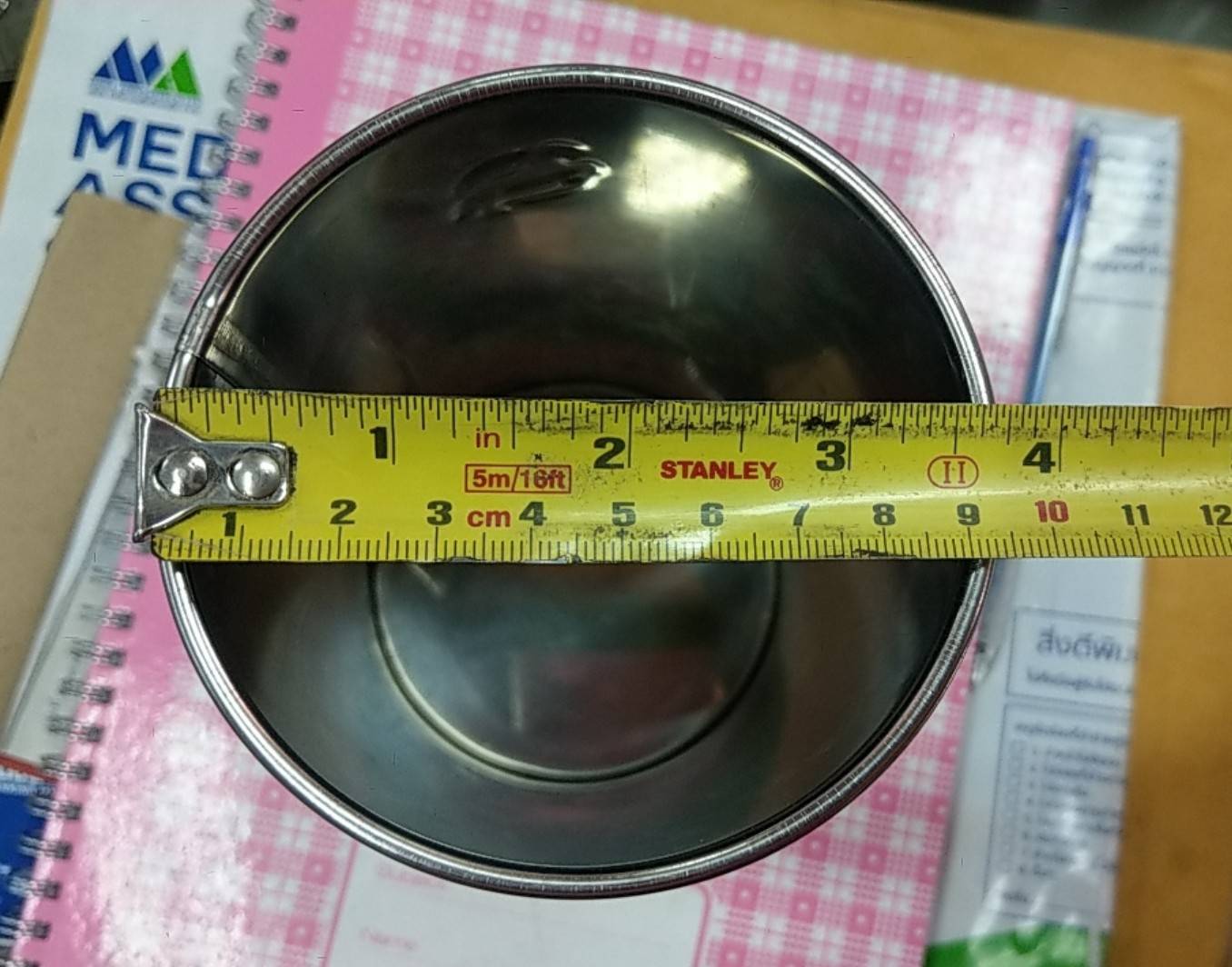 กระบอกสแตนเลส กรอกโจ๊ก 9x16 ซม.