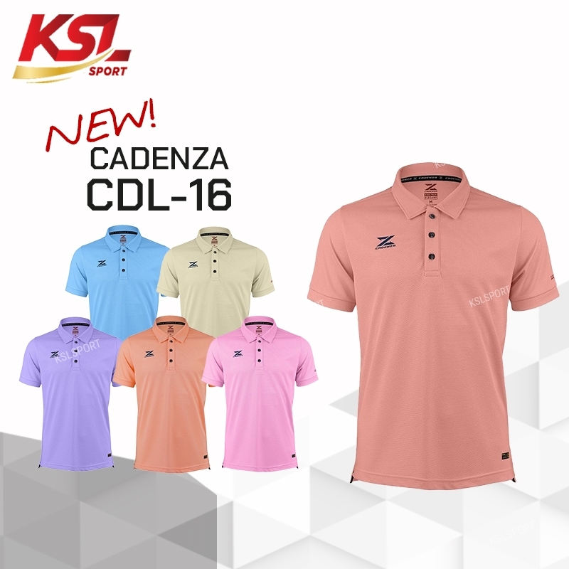ใหม่!! เสื้อโปโลพรีเมี่ยมคอปก CADENZA (คาเดนซ่า) รุ่น CDL-16 สีชุดที่ 1