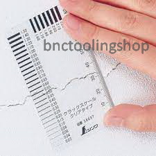 แผ่นวัดรอยร้าว-Crack Scale,SHINWA,58697