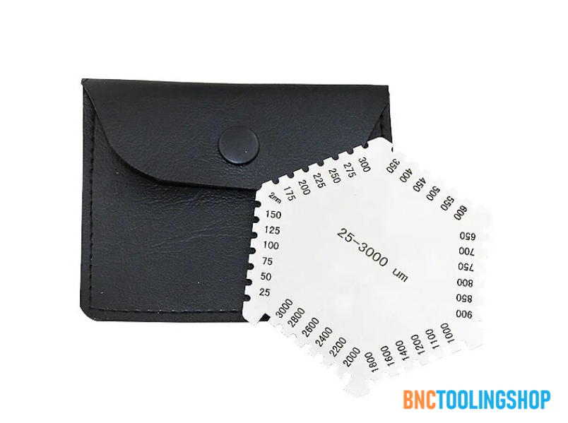 หวีวัดความหนาของสี(ชนิดฟิล์มเปียก),Hexagonal Wet Film Thickness Comb thickness gauge meter tester 25-3000um, single side scale Stainless steel.,Punched Wet Film Combs,