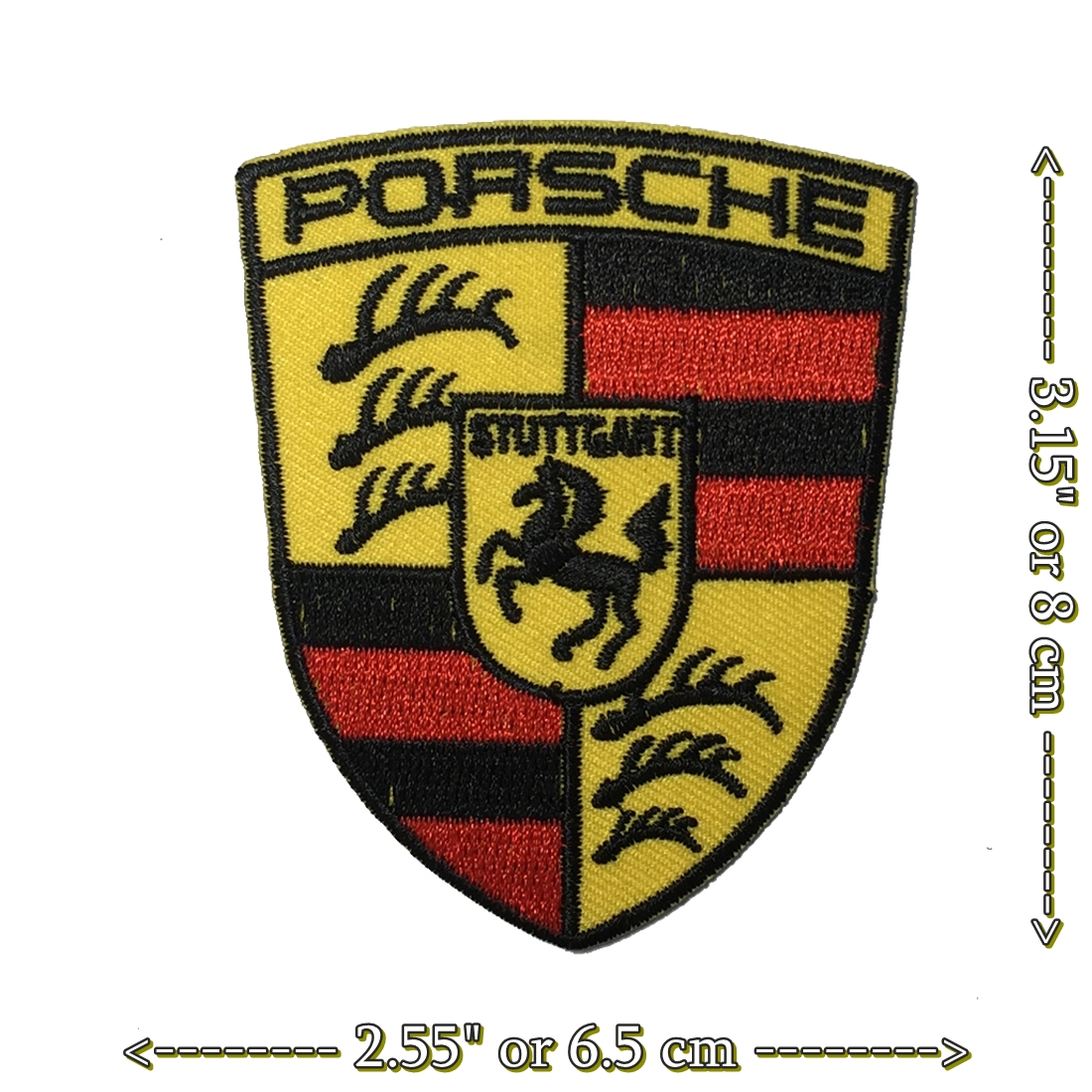 เปอร์เช่ ตัวรีดติดเสื้อ อาร์มรีด อาร์มปัก ตกแต่งเสื้อผ้า หมวก กระเป๋า แจ๊คเก็ตยีนส์ Racing Embroidered Iron on Patch