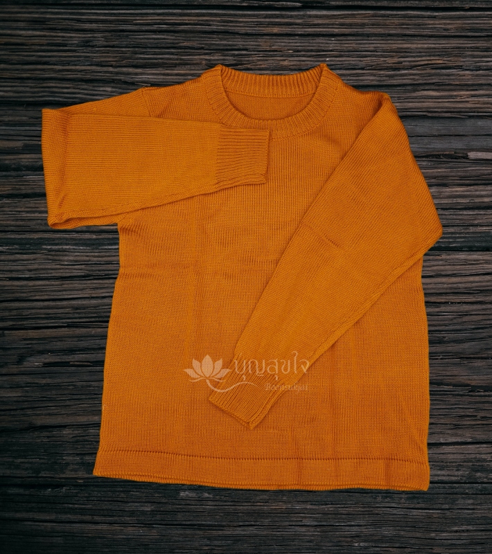 เสื้อไหมพรมแขนยาว สีราช