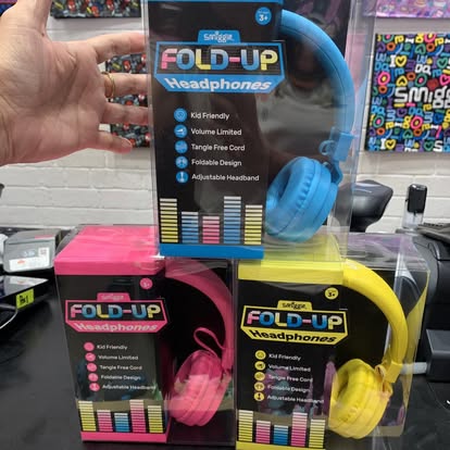 หูฟัง Smiggle Headphone fold up - Classic - นีออน