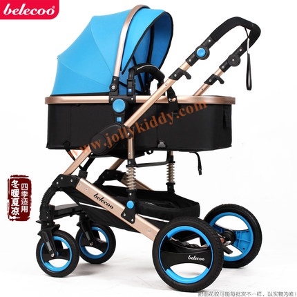 รถเข็นเด็ก Belecoo High Stand Luxury Premium Red wine CS10132