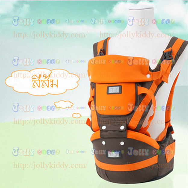 C10127 เป้อุ้มเด็กแบบมีเบาะนั่งคาดเอว 4 in 1 สีเขียว