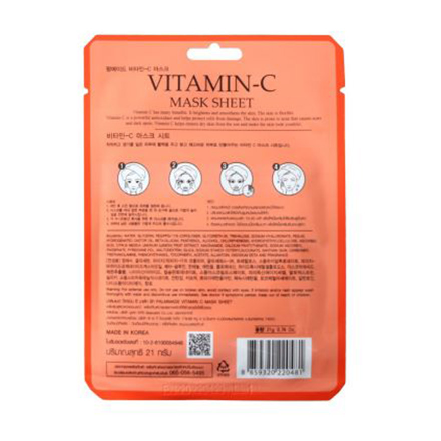 ปาล์มเมด วิตามิน ซี มาส์ก ชีท (12 ชิ้น) PALMMADE VITAMIN C MASK SHEET (12 pcs)