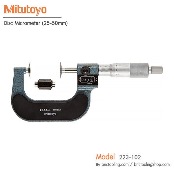 Mitutoyo,Disc Micrometer (25-50mm),223-102