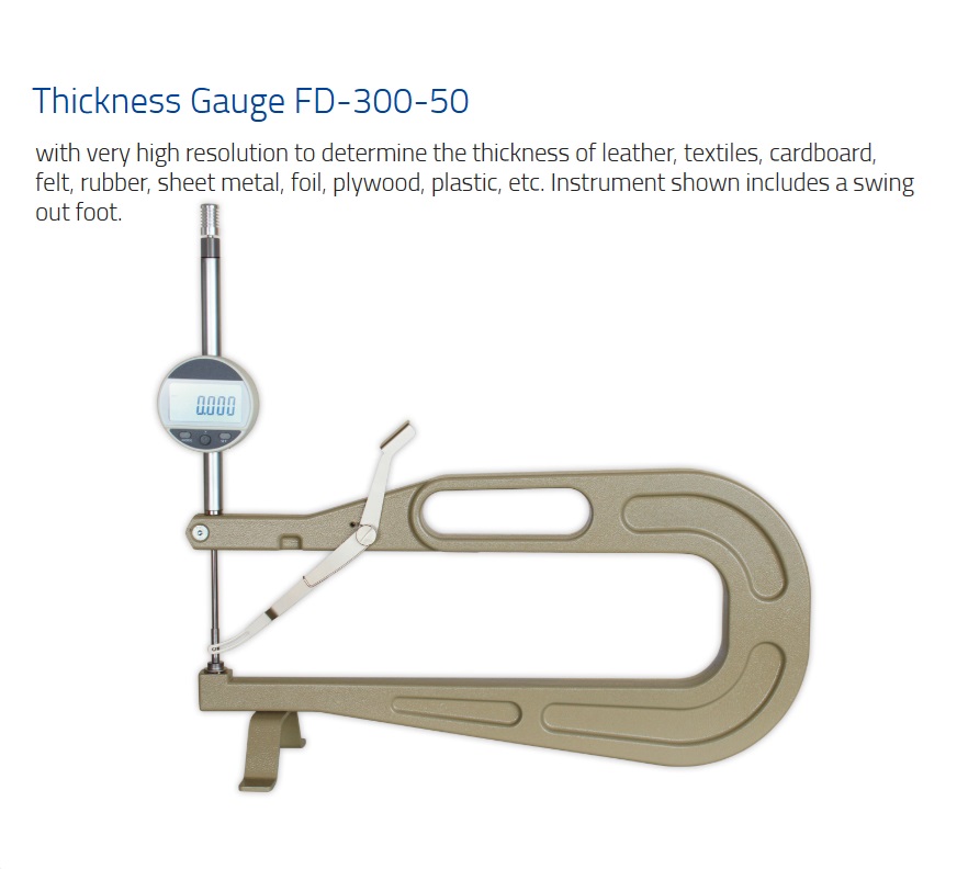 Schmidt,Thickness Gauge, Digital Thickness Gauge, FD Series, Thickness Gauge FD-300-50,เกจวัดความหนาดิจิตอล,Digital Thickness Gauge Depth 200 mm Rang 0-25 (0.001mm),