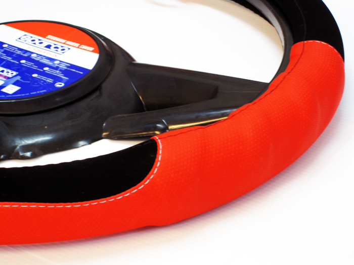 หุ้มพวงมาลัย Sparco แท้ หนังกลับ (แดง) *หมด*