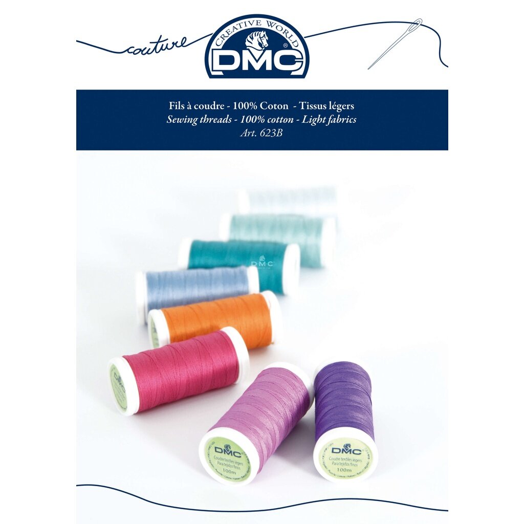 DMC ด้ายเย็บอเนกประสงค์ เบอร์ 60 cotton 100% ยาว 100เมตร(2762-2037)