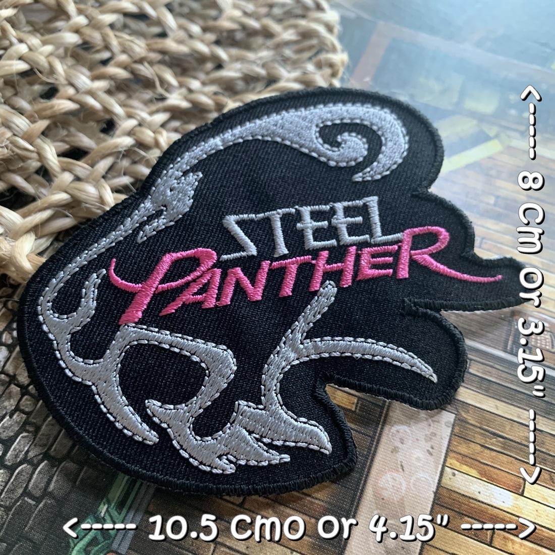 Steel Panther วงดนตรี ร็อค เฮฟวี่เมทัล พังค์ ตัวรีดแบบปัก อาร์มปัก ตัวรีดติดเสื้อ ตัวรีด ติดกระเป๋า ติดหมวก ติดแจ๊คเก็ต Rock Iron on Embroidered Patch