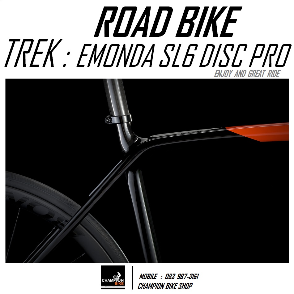 จักรยานเสือหมอบ TREK EMONDA SL 6 PRO DISC 2022 ROAD BIKE สีดำ-แดง