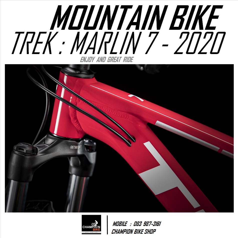 จักรยานเสือภูเขา TREK : MARLIN 7 DISC MOUNTAIN BIKE - 2020 สีแดง-ขาว