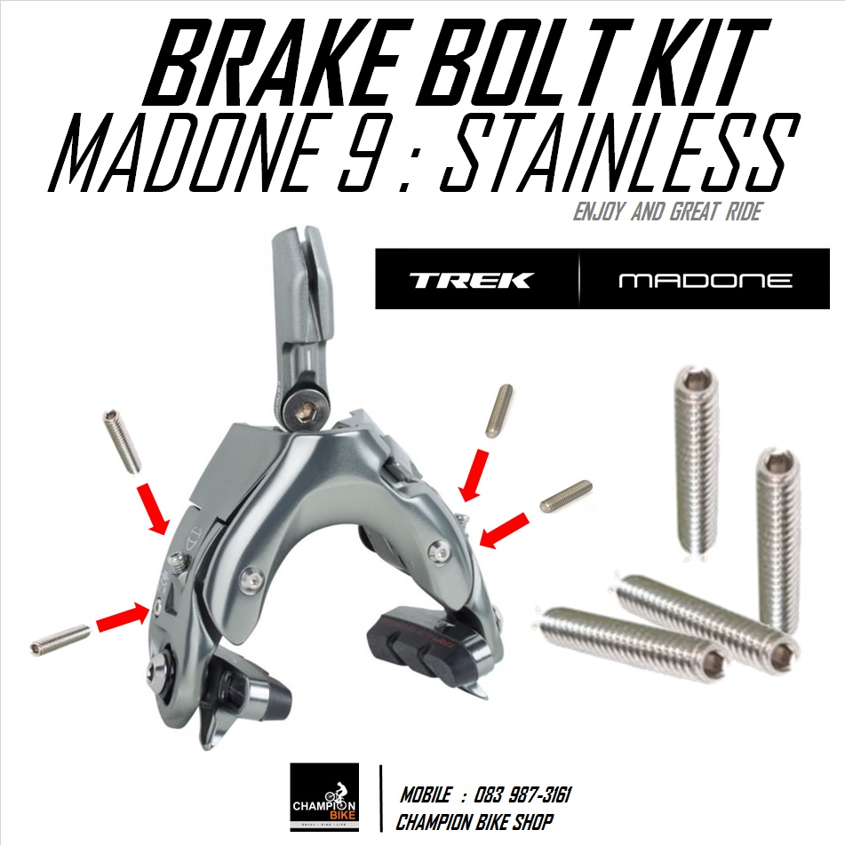 น็อตเบรคมาโดน น็อตปรับก้ามเบรค TREK MADONE 9 BRAKE BOLT KIT สแตนเลส