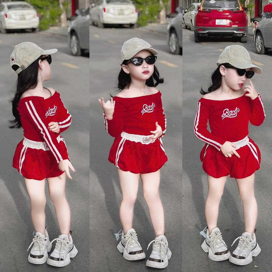 💜พร้อมส่ง💜ชุดเด็กผู้หญิง/C9.04_เซตกางเกงบอลลูน 2 ชิ้นน้ำหนัก 25-27 kg
