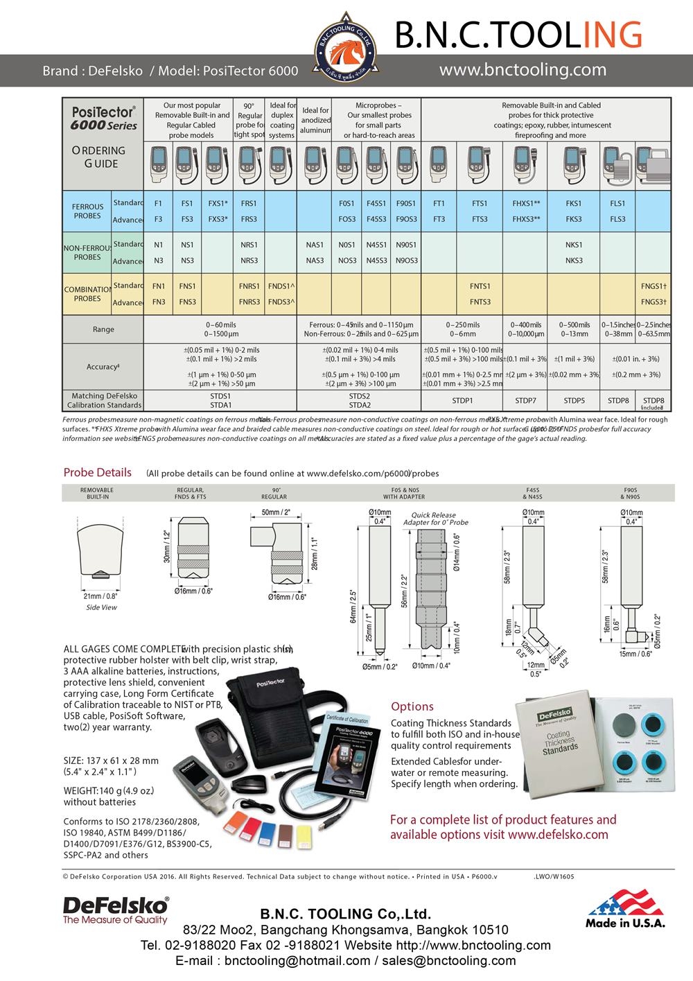 DeFelsko,Coating Thickness Gauge,เครื่องวัดความหนาสี,PosiTect 6000