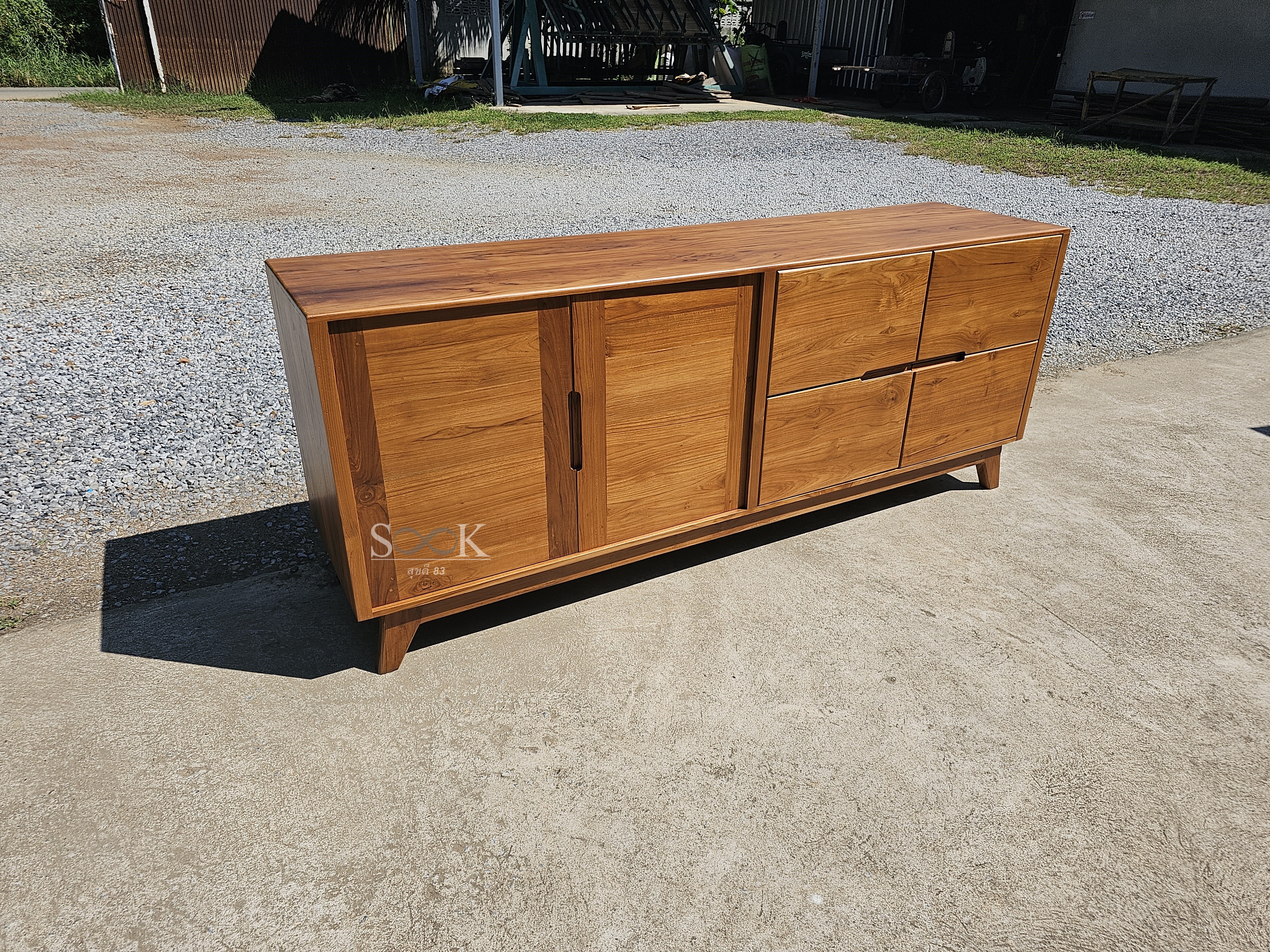 ตู้ไซด์บอร์ดเก็บของวางทีวี