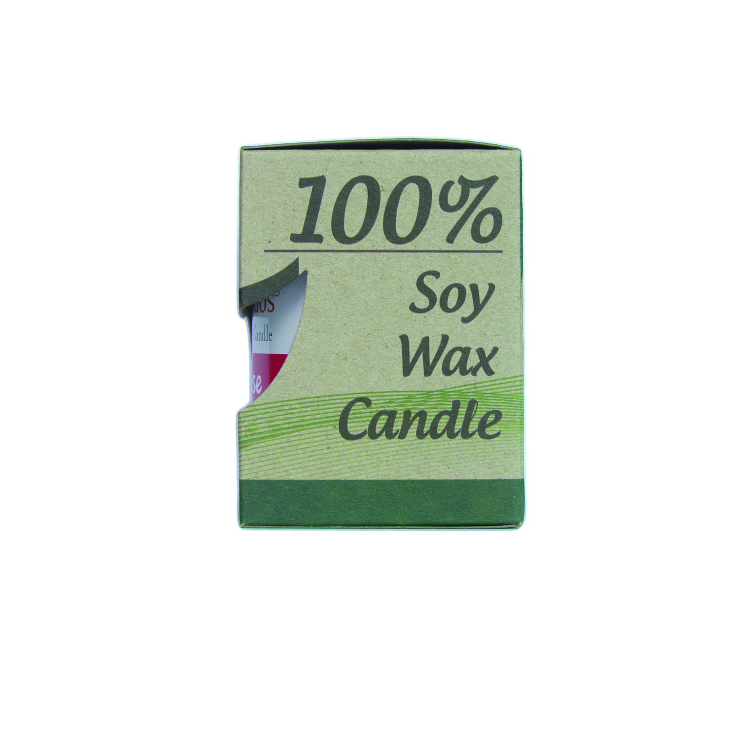 SenOdos เทียนหอม อโรม่า เทียนหอมสปา Rose Scented Soy Candle Aroma 190g. - กลิ่นกุหลาบ