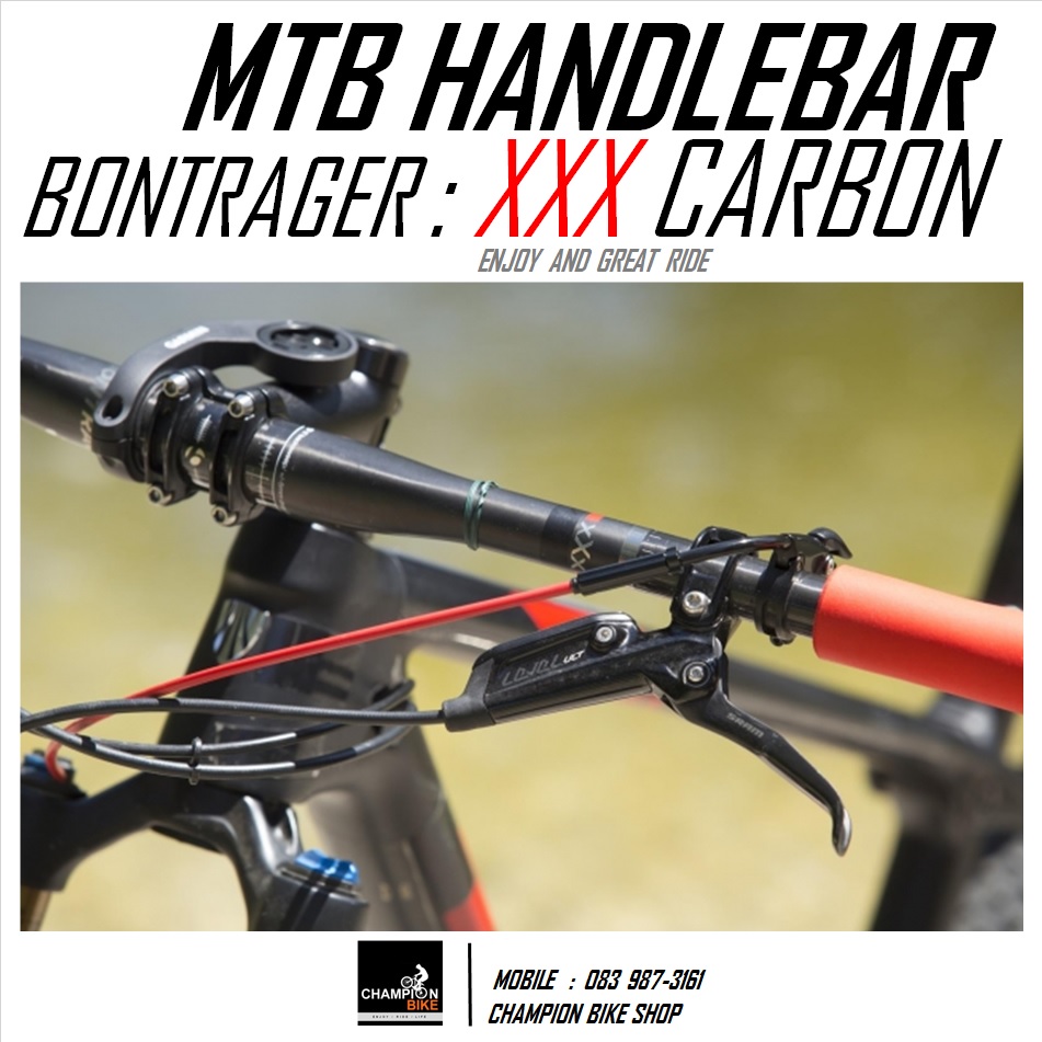 แฮนด์ตรงเสือภูเขา คาร์บอน BONTRAGER : XXX CARBON MTB HANDLEBAR 31.8 / 720mm.