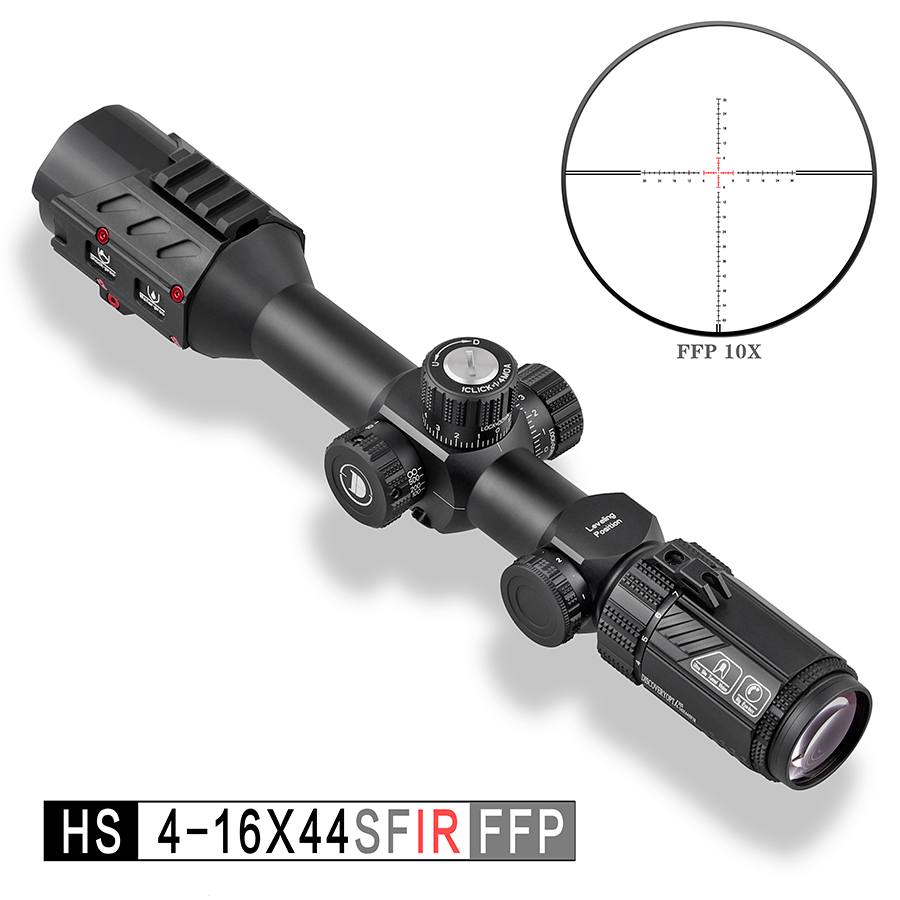 กล้อง DISCOVERY รุ่นHS 4-16x44SFIR FFP30mm มาใหม่ล่าสุด เลนขยายตาม มีไฟสีแดง