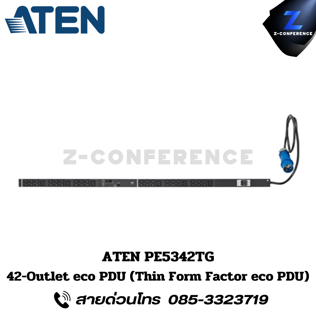 ATEN PE5342TG 42-Outlet eco PDU (Thin Form Factor eco PDU) Power Distribution Unit ระบบ ปิด-เปิด ไฟฟ้าอัจฉริยะ