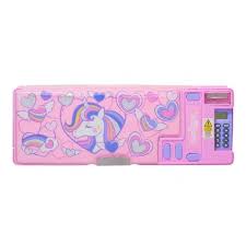 กล่องดินสอ กดปุ่ม Smiggle pop out Pencil Case- ชมพู