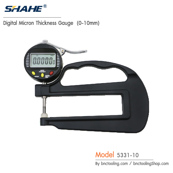 SHAHE,Digital Micron Thickness Gauge (0-10mm),5331-10
