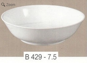 ชามแกง เมลามีน 7.5 นิ้ว Flowerware สีขาว (B429-7.5)