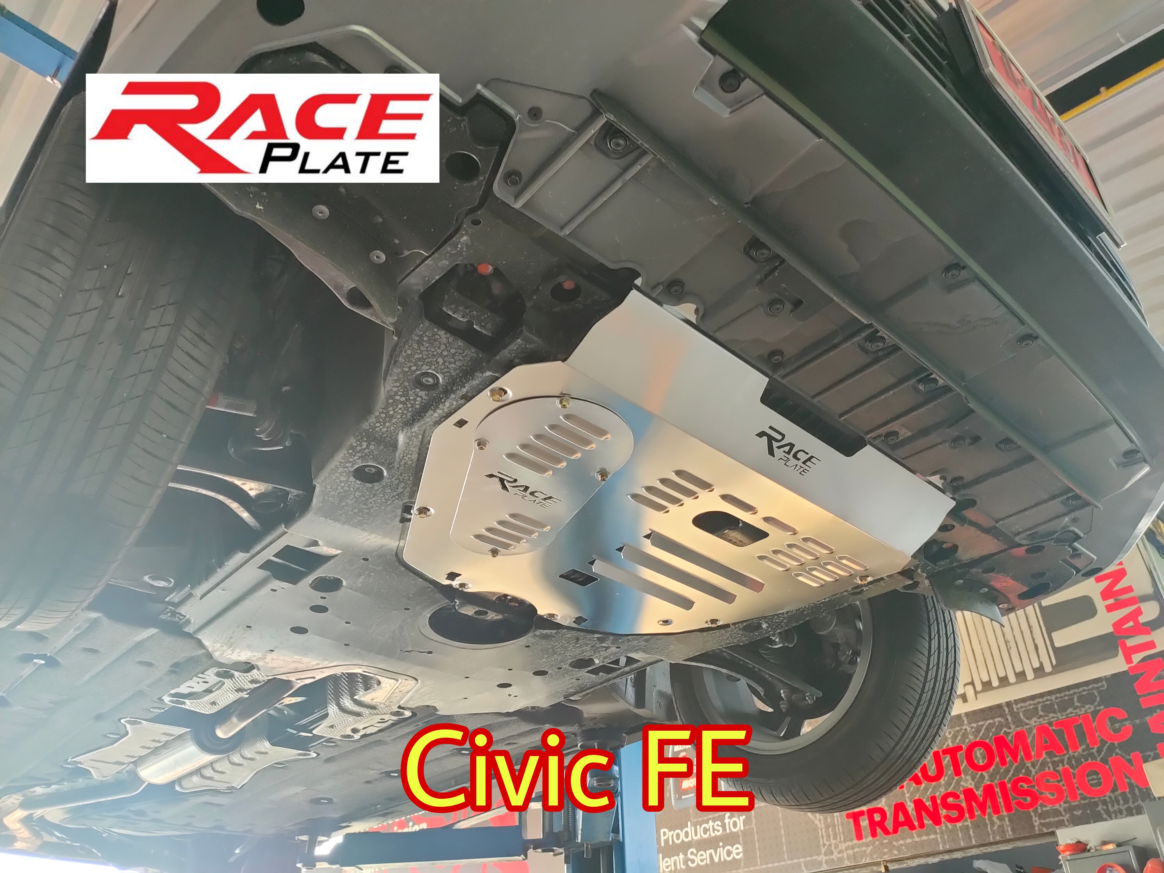 แผ่นปิดใต้ห้องเครื่องอลูมิเนียม Honda Civic Fe 2021 Raceplate_Undertray