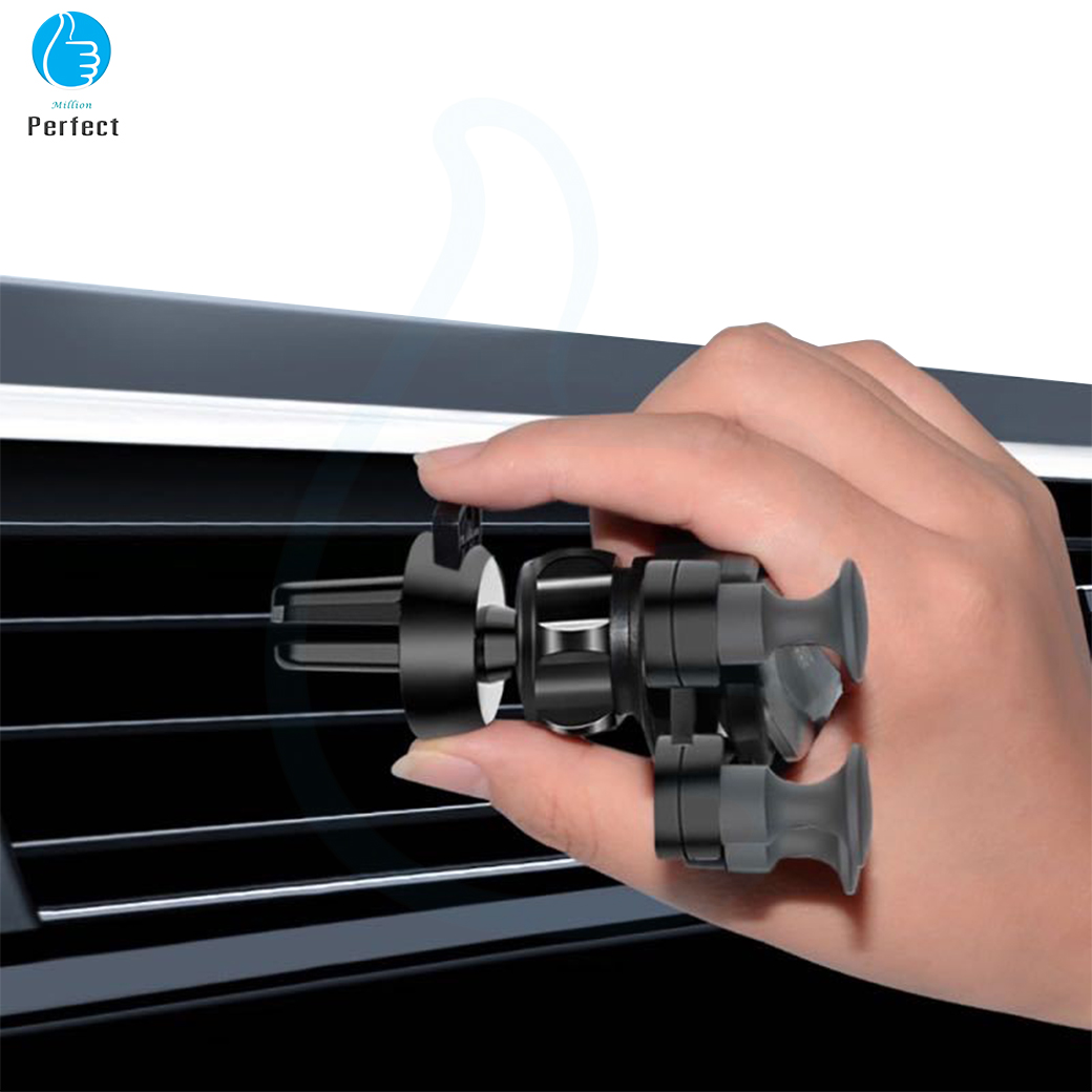 ที่ยึดโทรศัพท์มือถือช่องแอร์ในรถยนต์ ที่หนีบโทรศัพท์ในรถยนต์ GPS ตัวจับมือถือ ขาจับโทรศัพท์ ที่วางโทรศัพท์ Car Phone Holder รุ่น JQ00016