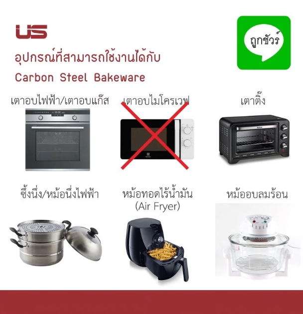 US พิมพ์ขนมปัง โลฟแพน NON-STICK