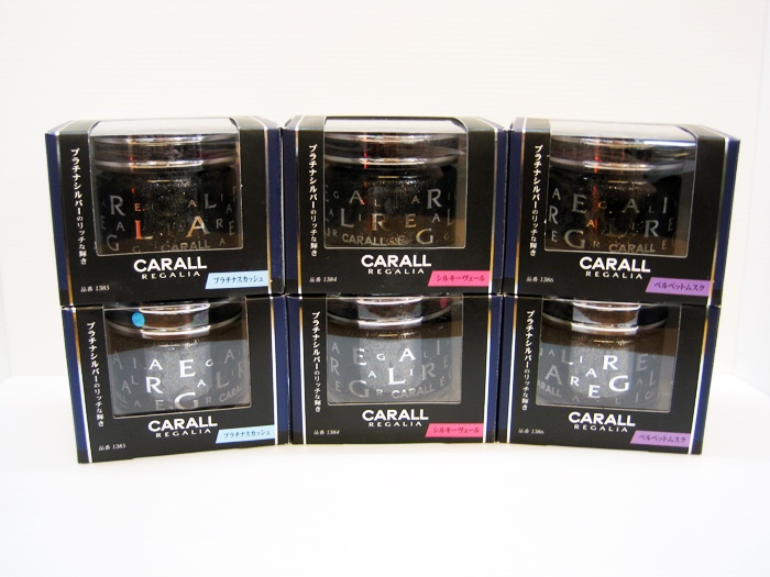 น้ำหอมปรับอากาศติดรถยนต์ จากญี่ปุ่น CARALL REGALIA ENRICH (กลิ่น Platinum Squash)