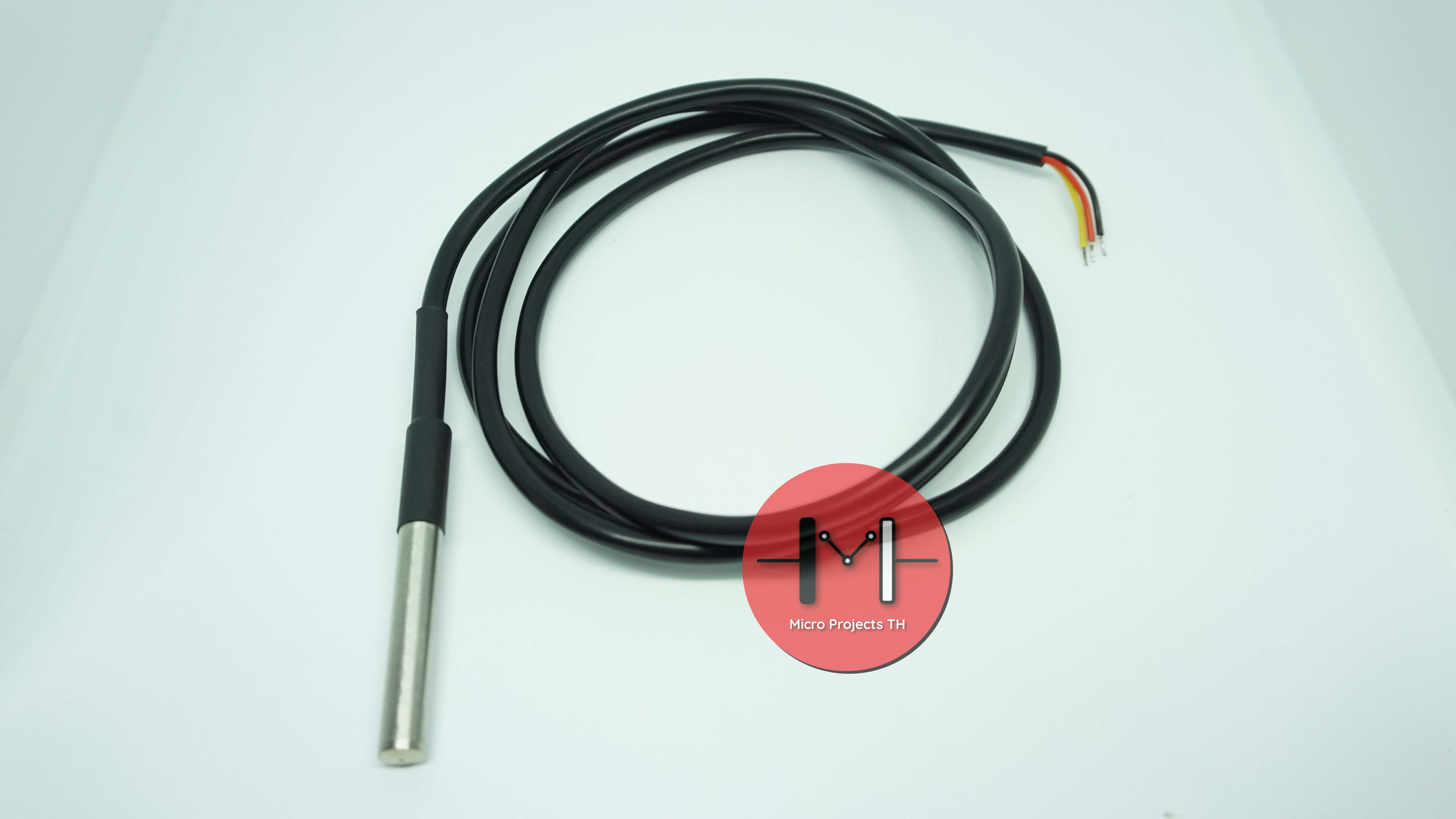 1 Wire DS18B20 Digital Temperature Sensor Probe Waterproof (1 เมตร)