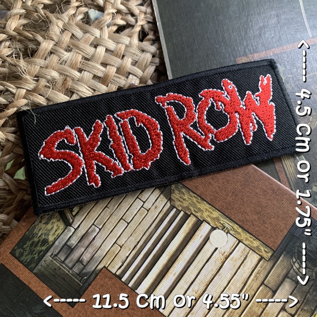 Skid Row วงดนตรี ร็อค เฮฟวี่เมทัล พังค์ ตัวรีดแบบปัก อาร์มปัก ตัวรีดติดเสื้อ ตัวรีด ติดกระเป๋า ติดหมวก ติดแจ๊คเก็ต Rock Iron on Embroidered Patch