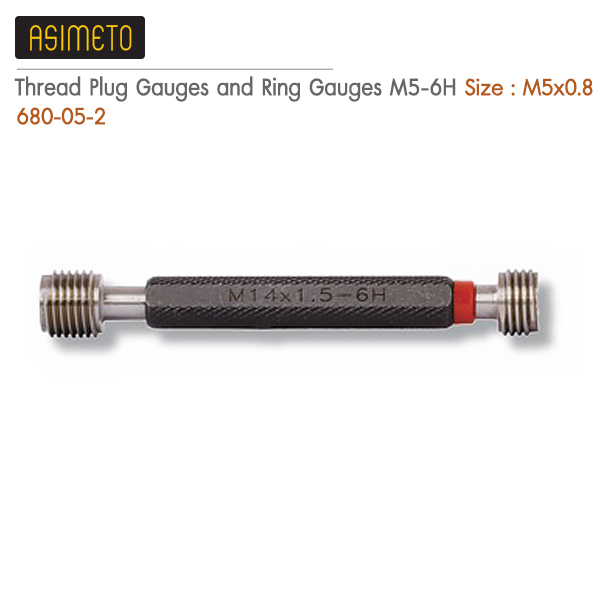 Asimeto,Thread Plug Gauges and Ring Gauges M5-6H,680-05-2