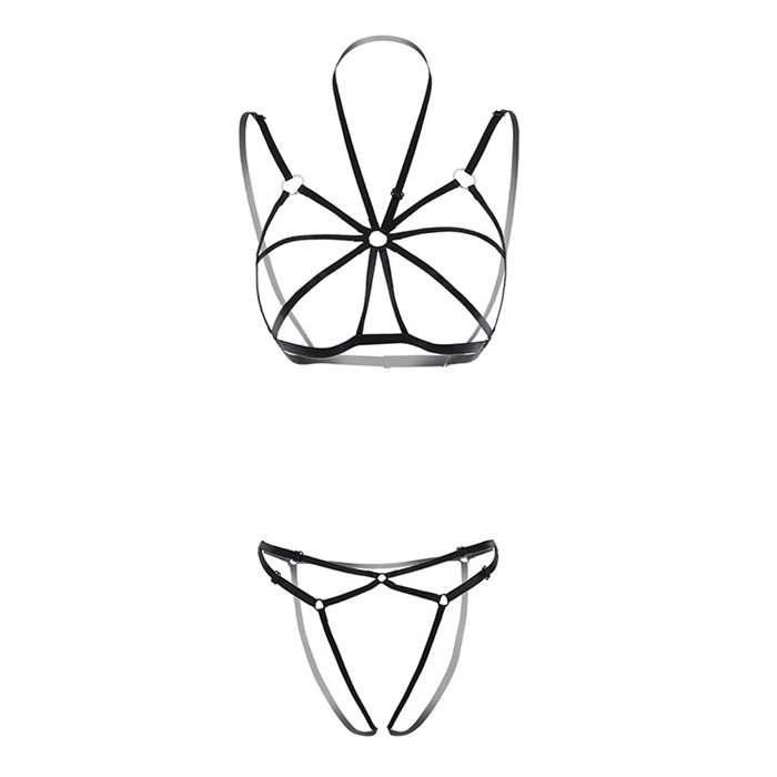 A099-32 สายยางยืดรัดตัวอีโรติก ชุดชั้นในสายรัดตัวเซ็กซี่ ตัวชุดมาในแบบสายรัดยางยืดเชื่อมต่อกันเป็นชุดชั้นใน รหัสนี้มาในแบบ 2 ชิ้นบนล่างตามรูปถ่ายสินค้าจริงเลยค่ะ