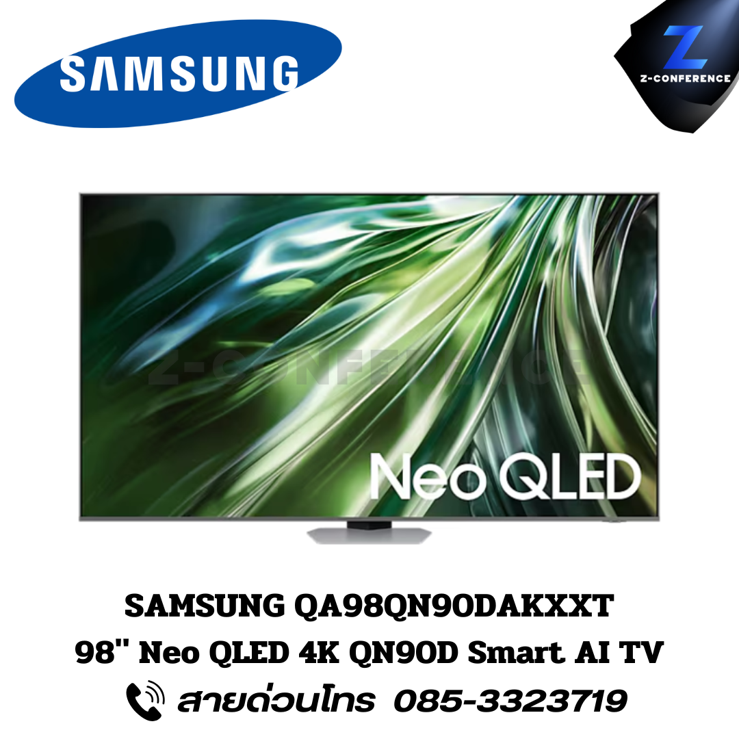 SAMSUNG QA98QN90DAKXXT 98" NEO QLED 4K QN90D Smart AI TV Smart TV ledtv, แอลอีดีทีวี, สมาร์ทีวี, 98 นิ้ว,