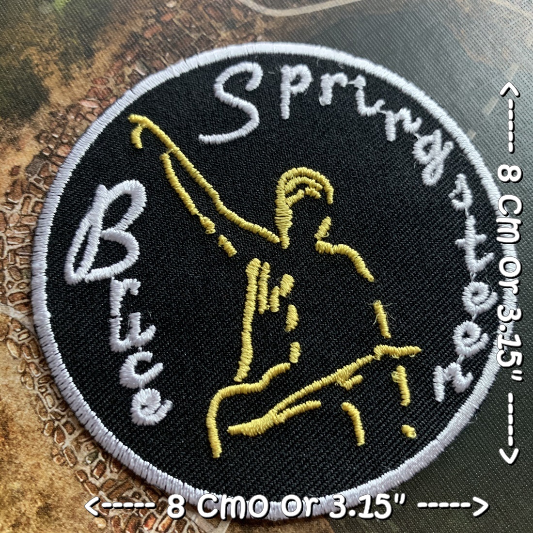 Bruce Springsteen วงดนตรี ร็อค เฮฟวี่เมทัล พังค์ ตัวรีดแบบปัก อาร์มปัก ตัวรีดติดเสื้อ ตัวรีด ติดกระเป๋า ติดหมวก ติดแจ๊คเก็ต Rock Iron on Embroidered Patch