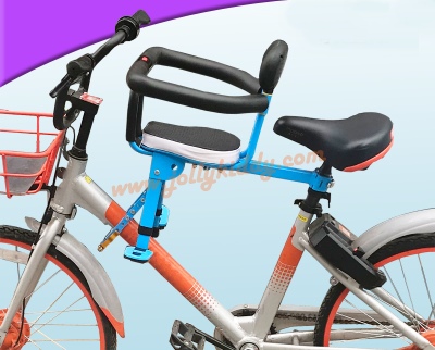 C10167 เก้าอี้นั่งเด็กสำหรับติดตั่งรถจักยานด้านหน้า ที่ก้ันสีดำแบบที่กั้นเต็มตัว